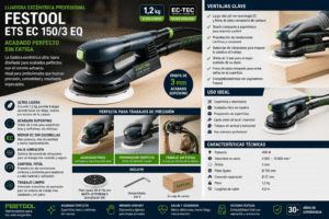 Lijadora excéntrica FESTOOL ETS EC 150/3 EQ