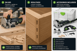 ENSAMBLADORA FESTOOL DOMINO DF 500 Q-Set