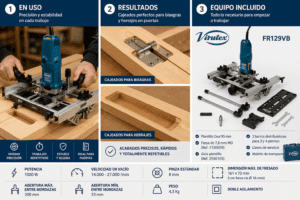 FRESADORA DE HERRAJES VIRUTEX FR129VB