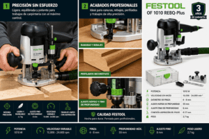 Fresadora FESTOOL OF 1010 REBQ-Plus