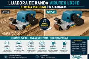 LIJADORA DE BANDA VIRUTEX LB31E