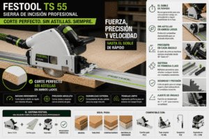 Sierra de incisión FESTOOL TS 55 FEBQ-Plus
