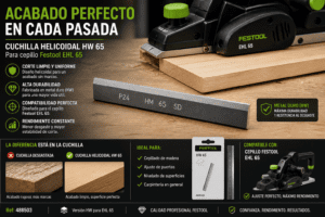 CUCHILLA HELICOIDAL FESTOOL HW 65