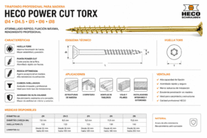 HECO POWER CUT TORX ø4-4.5-5-6 y 8