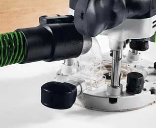 Fresadora compacta FESTOOL OF 1010 REBQ-Plus con iluminación profesional