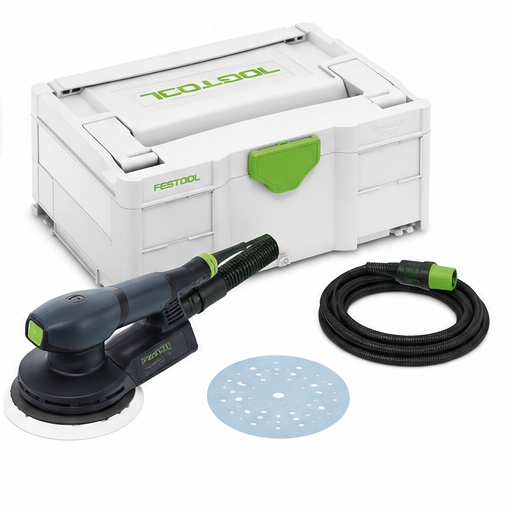 Lijadora Festool ETS EC 150/3 EQ con Systainer y accesorios de trabajo