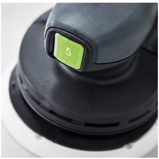 Detalle del selector de velocidad de la lijadora Festool ETS EC 150/3 EQ