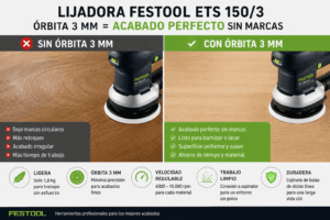LIJADORA FESTOOL ETS 150/3 EQ